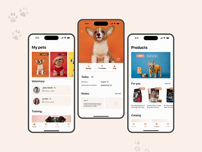 My Pets App Design app design