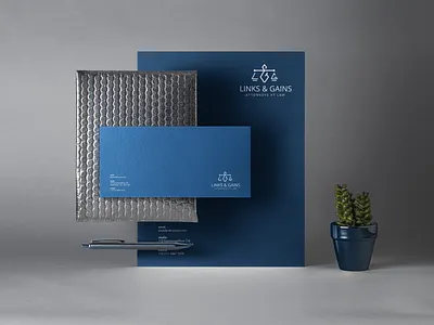 Links & Gians Identity brand branding design envelope graphic design icon identity illustration lawyer letterhead logo typography vector
