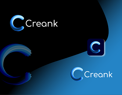 Creank logo - C lettermark brand brand identity branding clean concept creative design flat graphic design icon illustration illustrator logo logo design minimal modern photoshop typography ui vector