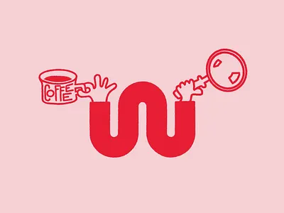 The Writers Bureaux Logo Illustrations animation boldworld brand branding design diversity identity illustration logo logo design logo illustration motion personality procreate red services vector visual identity