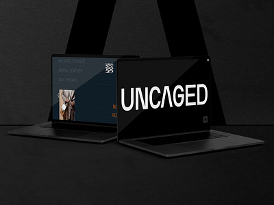 Uncaged - Web branding design digital graphic design identity web web design