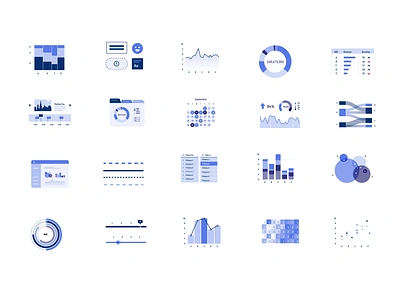 Data Viz Illustrations astrato bar chart business intelligence chart chart types charts data data visualization dataviz illustration infograph line chart pie chart qlik qlik sense venn diagram vizlib