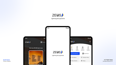 Zeus: Unleash the Power of Lightning-Fast Payments app branding design ui ux