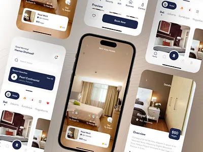 Hotel Booking App analytics app app ui booking branding cards design figma graphic design hotel illustration logo ui