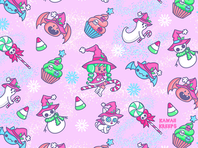 Merry Witchmas christmas witch goth christmas gothic christmas kawaii christmas pastel goth christmas