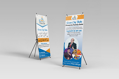 Standee Design | Real State | Ocean City Thatta branding business design graphic design social media post standee