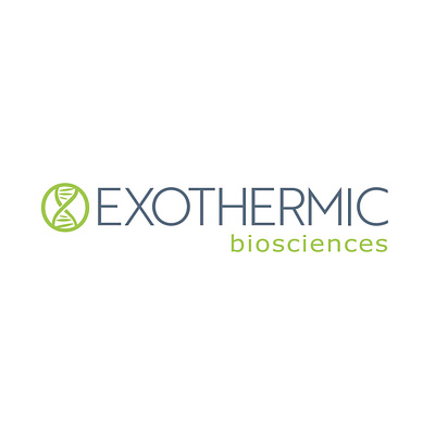 Exothermic Biosciences Logo branding design graphic design logo typography