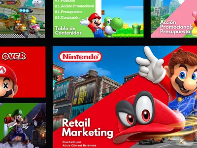 Nintendo Theme Presentation branding canva colorful design fun luigi mario nintendo powerpoint presentation red slides vector yoshi