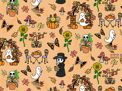 Fall Spooky Garden creepy garden fall spooky garden plague doctor spooky garden