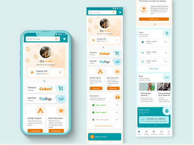 Cobasi's App (iOS/Android) New Home Page android app design home ios pet shop procuct design super app ui ux