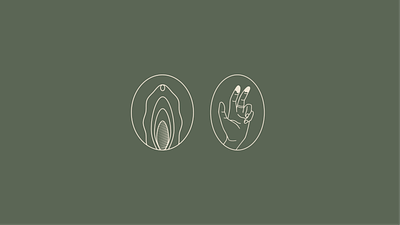 Ruby Aro branding design female graphic design identity illustration logo sex vagina