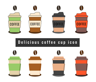 Delicious coee paper cup icon. Drink vector illustration design coffee cup icons illustration paper cup vector