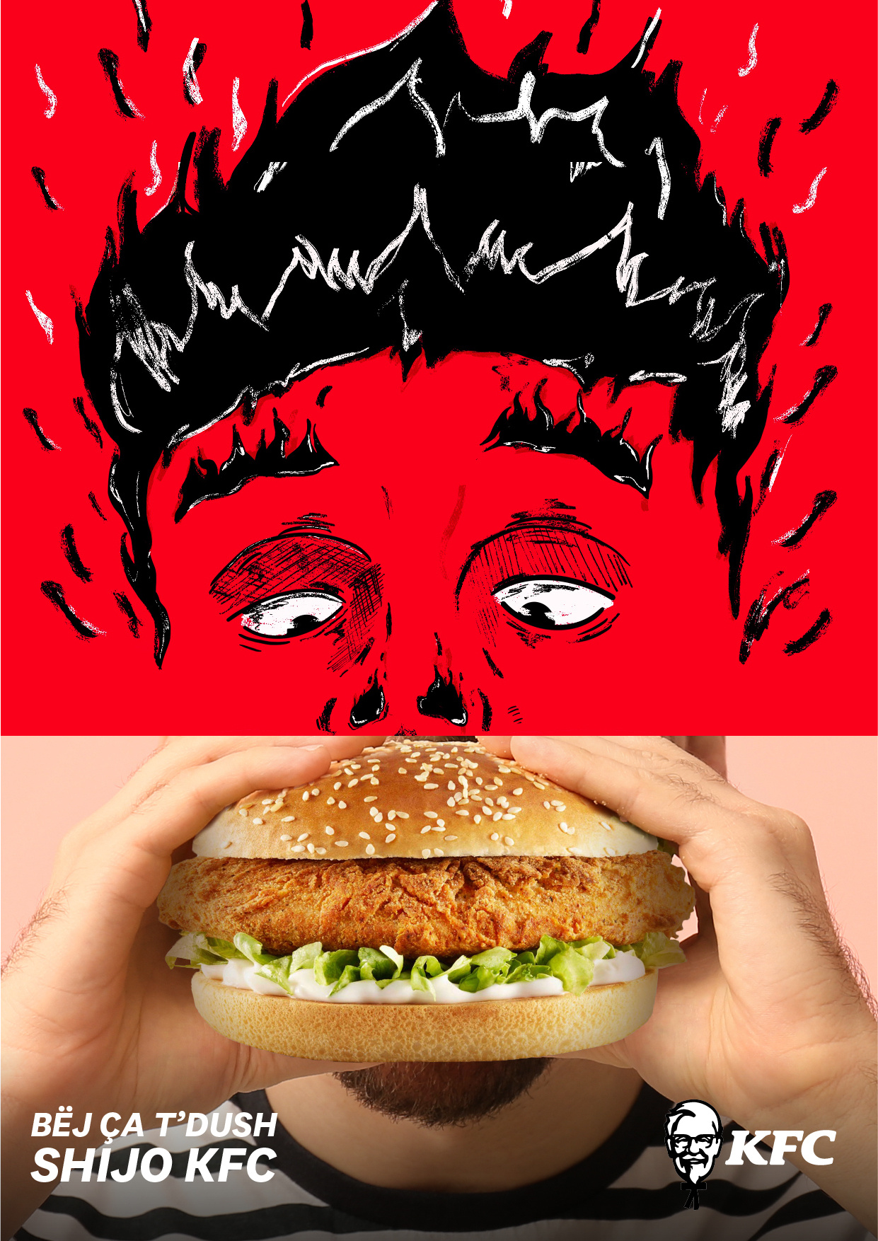 KFC Albania brand brandidentity branding colorful corporatebranding design graphic design graphic designer illustration logo poster