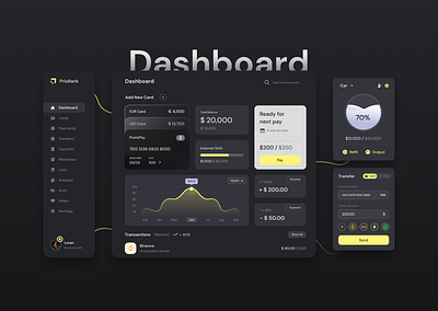 MoneyScape: The Stylish Financial Dashboard branding crypto design figma illustration logo ui uiux ux web design
