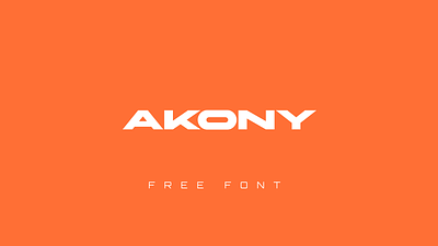 AKONY - Free display font branding font font design free display font free font logo logo creation logo design modern font typeface typeface design typography