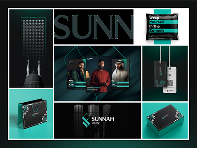 Sunnah View branding, visual identity, apparel brand design brand deisgn brand identity design branding clothing brand logo design graphic design lettermark logo logo design men brand merchandise visual identity