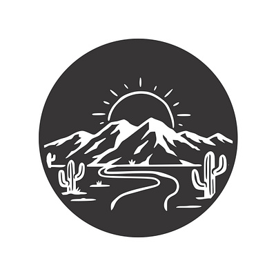 Traveling logo design abobe illustrator graphic design logo minimalist mountain logo sliding sunset traveling logo unique design