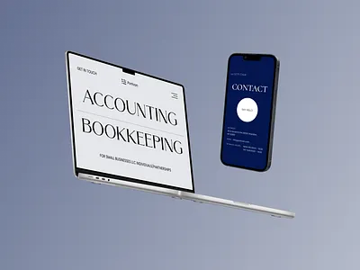 Ponivan | Accounting Firm Website accounting bookkeeping design figma graphic design landing landing page ui ux web webdesign website website design