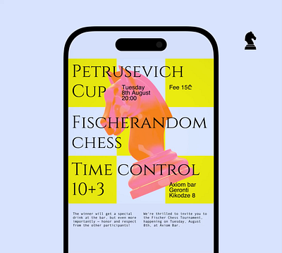 Chess Cup // Digital poster 3d animation digital art graphic design motion graphics