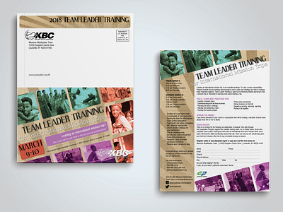 Training Mailer layout print design