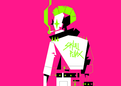 punk character design flat icon illustration illustrator logo ui vector waldek