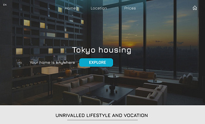 Tokyo Housing Land app branding design graphic design landing ui ux web design website