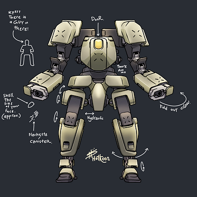 Soft Shaded Mecha COllection ; 001 design digitalart fantasy illustration infographic mech mecha mechanical design scifi