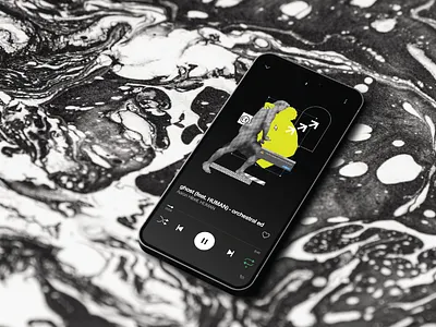 GHOST aaron hibell ghost graphic design iphone marble music spotify