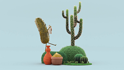 Pickle 3d animation art design graphic design illustration material motion graphics render