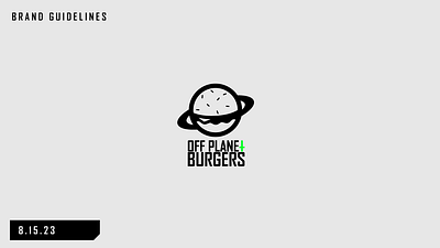 Offplanet Burger Branding brand brand design branding branding and identity design logo