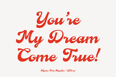 Dream come true design display font font font design handlettering illustration logo script font typeface design