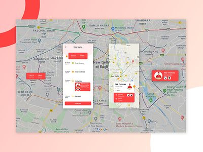 Location Tracker 020 app design branding clean dailyui dailyui020 design food delivery graphic design location location tracker ui ux web