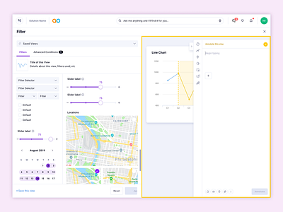 Advanced filtering prototype 1 annotation charts product design prototype prototyping ui ui design ux ux design web app