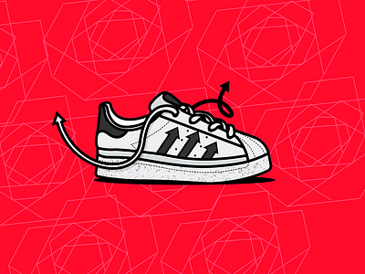 adi united adidas illustration manchester manchester united shoes superstar united vector