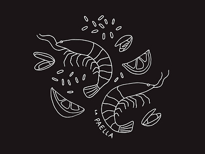 Paella california food illustration mussels napa paella restaurant rice shrimp spain