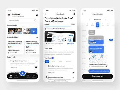 TasG - Task Management for Projects Mobile App app design calendar clean design floating navigation management manager mobile progress project project management schedule task task manager timeline timepicker todo ui uidesign ux