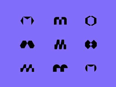 Unused M Marks abstract blockchain brand brand identity branding crypto fintech logo logo design logo identity m logo symbol
