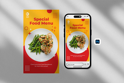 Special Food Instagram Story Template branding business flyer flyer flyer template food graphic design instagram restaurant resto template