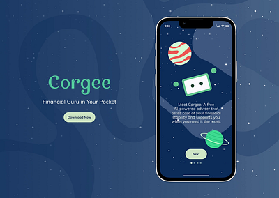 Corgee Onboarding animation app design finance financial fintech ui ux design