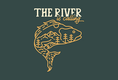 The River is Calling adventure animals camping fauna fin fish fisherman fishing goldfish hiking journey landscape mountain national park nature outdoors river summer wild wildlife