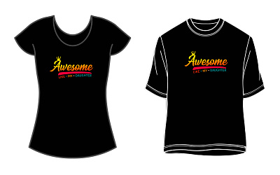 Awesome like my daughter-T-shirt funny vintage t shirt vintage