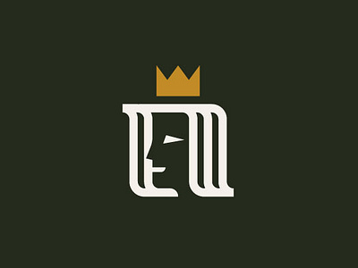 Queen Or King N Monogram Logo by Anabellen on Dribbble