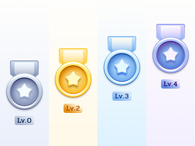 Level Icon graphic design logo ui