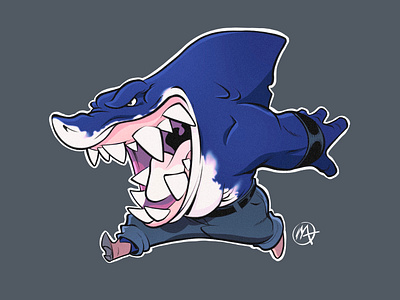 Ripster anime character design comic comic book comics illustration manga mutant mutant mayhem shark street sharks tmnt