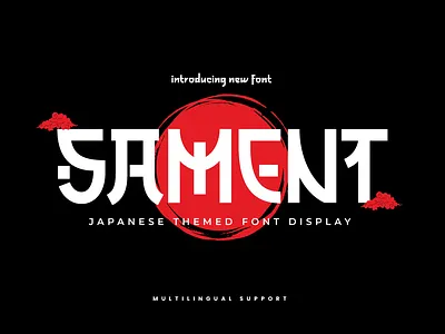 SAMENT – Japanese Style Font faux