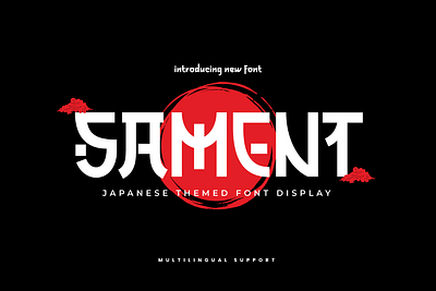 SAMENT – Japanese Style Font faux