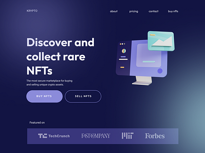 NFT UI design best designs blue branding collectibles crypto crypto design crypto ui dailyui design inspiration graphic design hero icon most popular most popular designs nft nft design product product design ui uiux