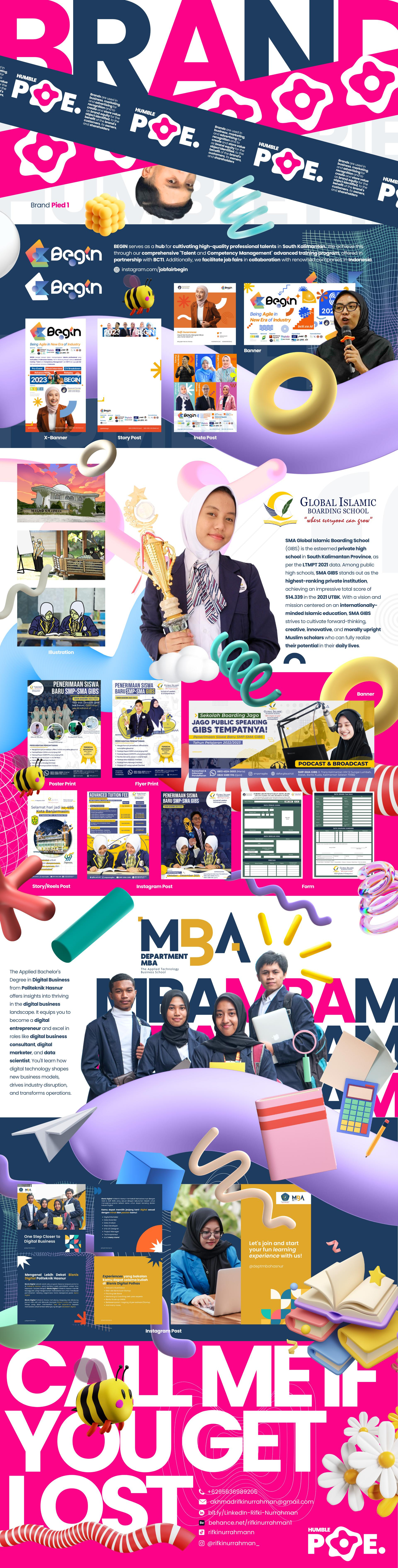 🥧BRAND PORTFOLIO - P1 brand branding corporate design formal graphic design illustration logo media social media