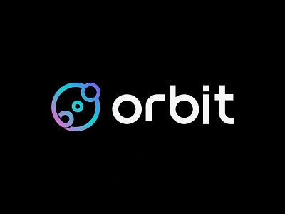 Orbit, logo design, simple, minimalist brand development brand identity branding identity logo design logo designer logo mark orbit orbit logo science sky logo software logo star logo symbol tech logo technology logo