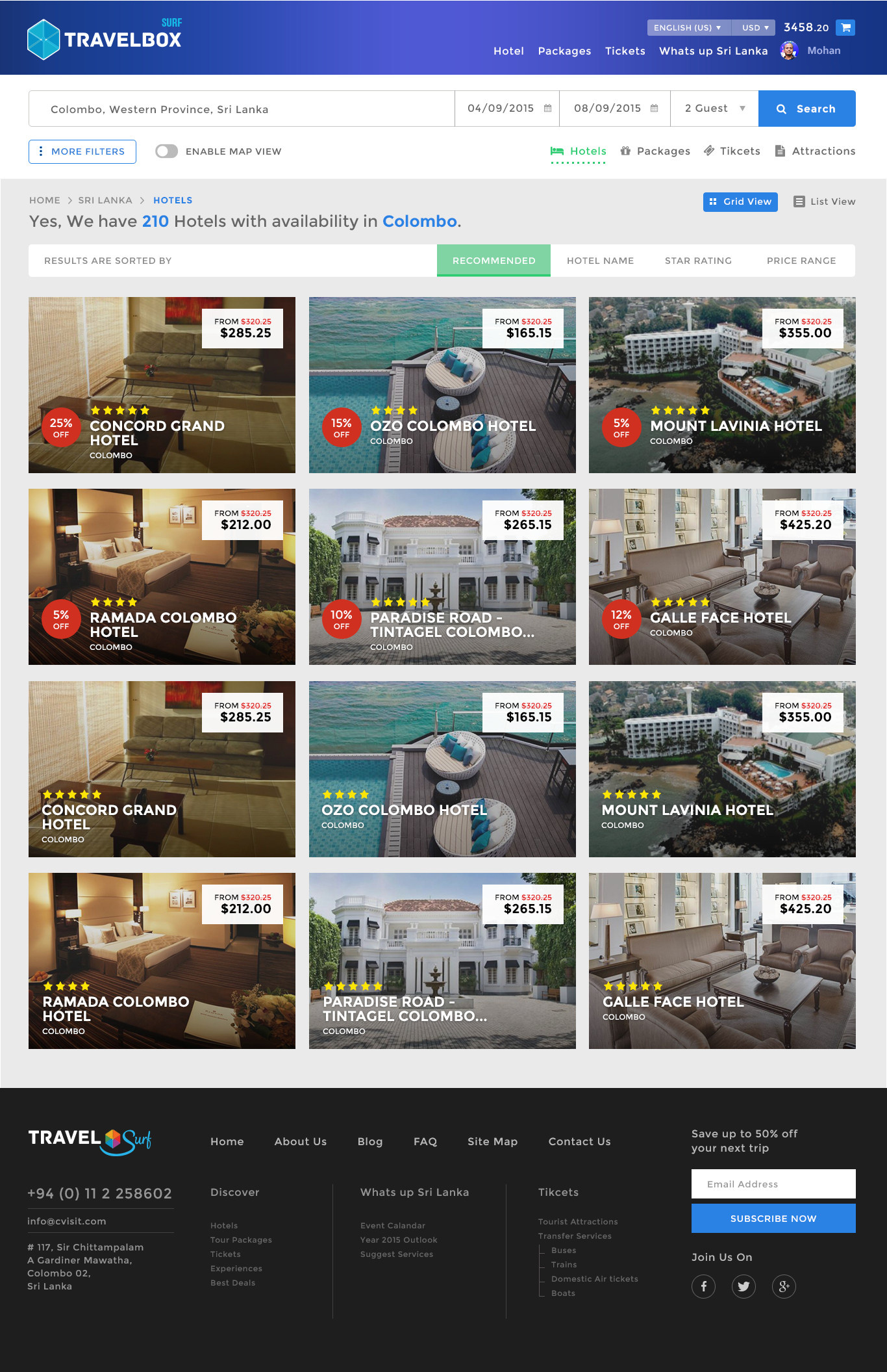 Travel Technology Platform design e commerce fig interface design modern ui